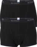 Twee zwarte Sloggi boxershorts.