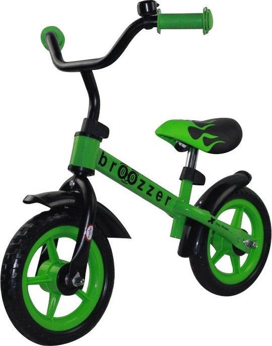 Broozzer Easy Rider Metaal 10 inch Groen - Loopfiets | bol.com
