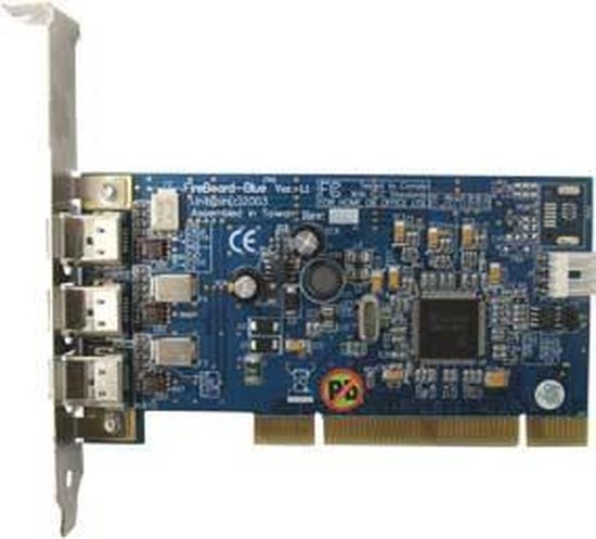 Unibrain FireBoard Red, 3 port FireWire PCI kaart
