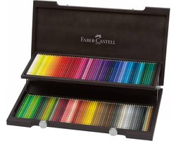 Faber-Castell kleurpotloden - Polychromos - 120 stuks in houten koffer - FC-110013