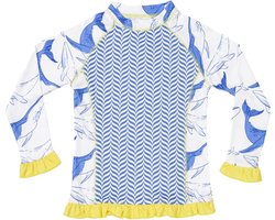 Ducksday - UV - werend Zwemshirt - UPF50+ - sneldrogend - lange mouwen - meisje - Willie - 2 jaar