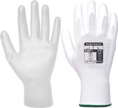Palm handschoen PU Wit - Maat S (5 paar)