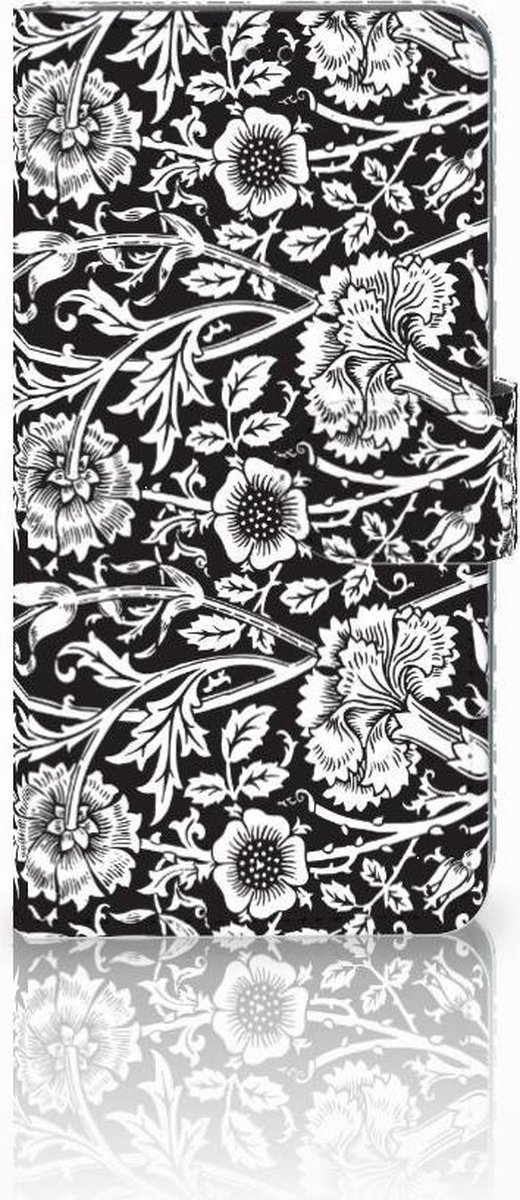 Samsung Galaxy S10 Hoesje Black Flowers