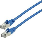 CAT 6 netwerk kabel 0,50 m blauw