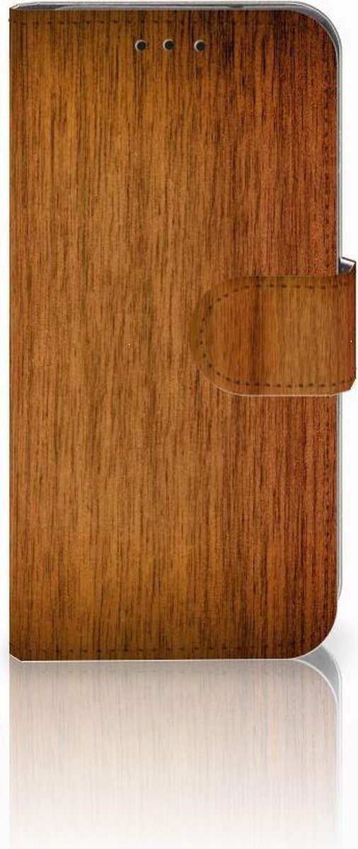 Samsung Galaxy S10e Book Style Case Donker Hout