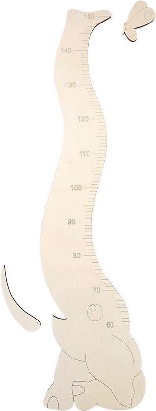 Manga buurman Feodaal Groeimeter hout - 150 cm | bol.com