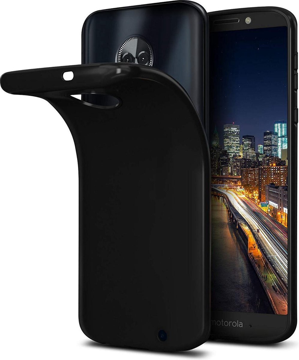 Motorola Moto G6 PLUS siliconen hoesje - Zwart