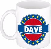 Dave naam koffie mok / beker 300 ml  - namen mokken