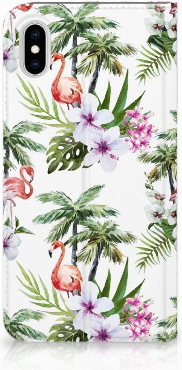 Apple iPhone Xs Max Hoesje maken Flamingo Palms
