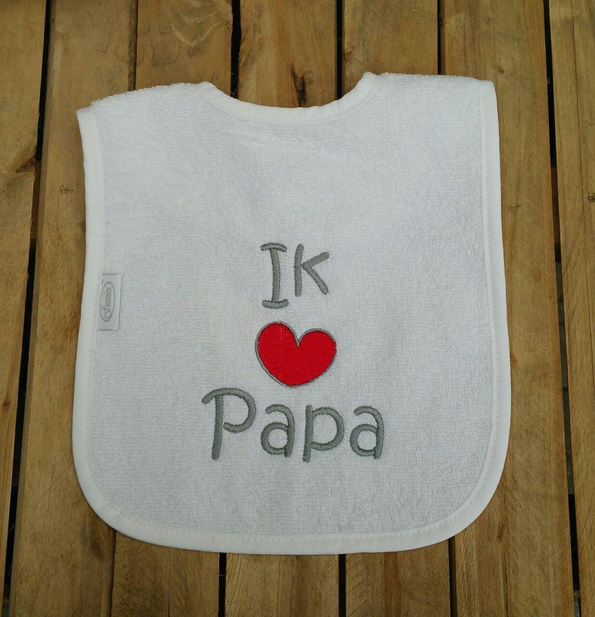 Goedkoopste Witte slab met Ik hou van papa
