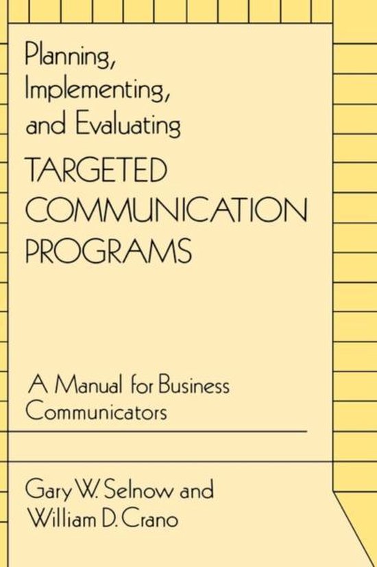 Planning, Implementing, and Evaluating Targeted Communicatio ... - cover