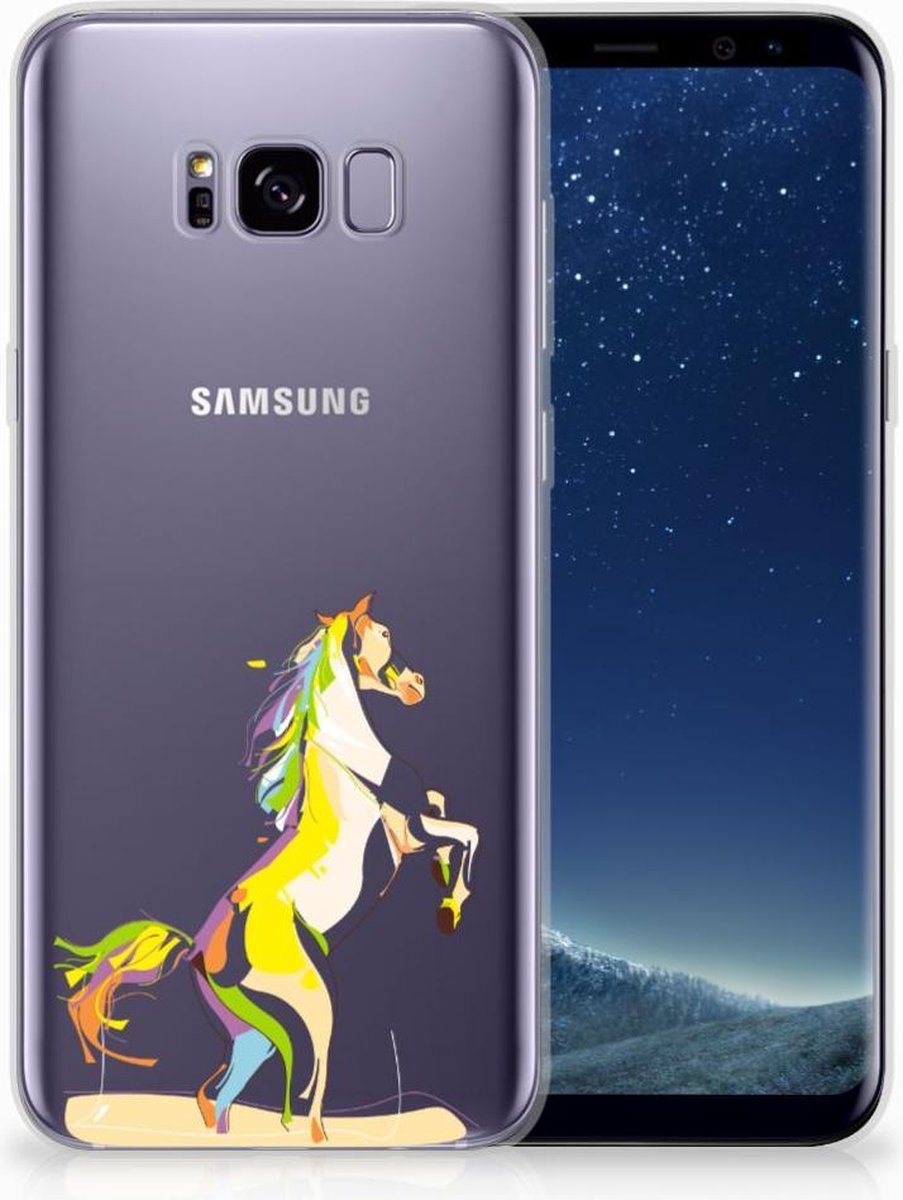 Samsung Galaxy S8 Plus Telefoonhoesje met Naam Horse Color