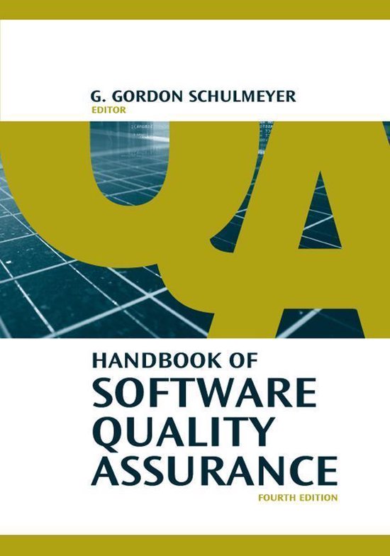 Handbook of Software Quality Assurance (ebook), G. Gordon Schulmeyer