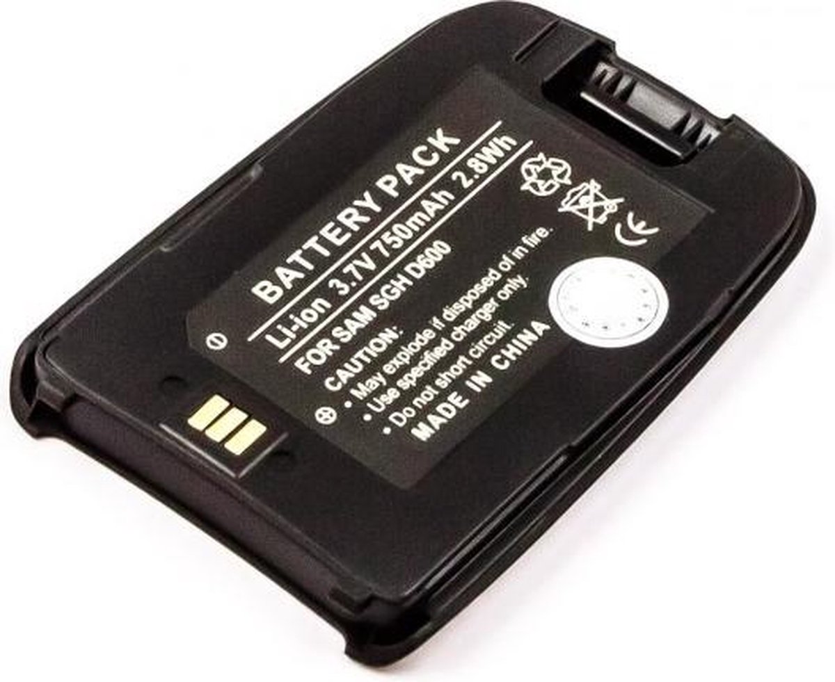 Battery SAMSUNG SGH D600, Li-ion, 3,7V, 750mAh, 2,8Wh, black | bol.com
