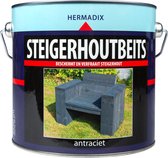 Hermadix Steigerhoutbeits - 2,5 liter - Antraciet