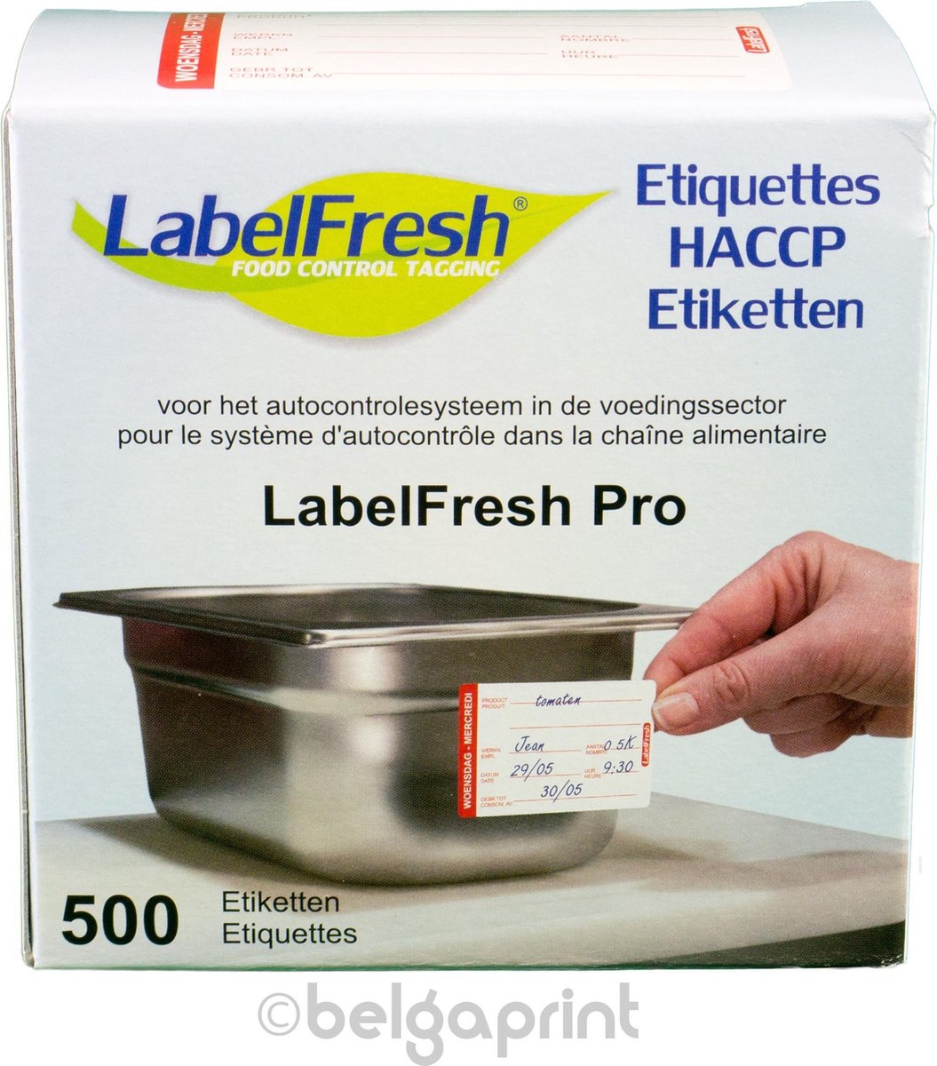500 LabelFresh Pro - 70x45 mm - woensdag-mercredi - HACCP etiketten / stickers