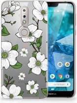 Nokia 7.1 TPU Hoesje Design Dogwood Flowers