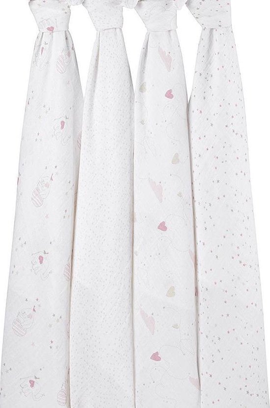 Aden & Anais Inbakerdoek Swaddle 4pack Lovely