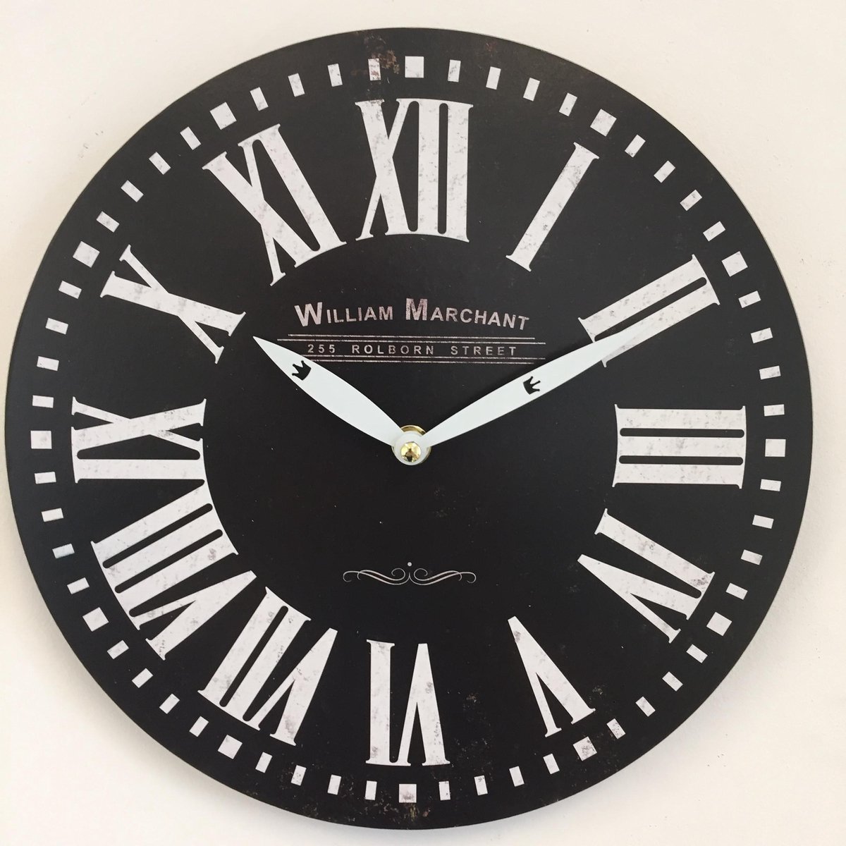 Wandklok William Marchant VINTAGE RETRO NOIR
