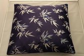 Fine Asianliving Chinese Decoratieve Kussenhoes 40x40cm Navy Bamboe Zonder Vulling