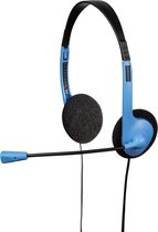 Hama HS-101 Headset Hoofdband Zwart, Blauw