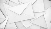 1000 Enveloppen - 12 x 17,6cm - Wit - Met gegomde puntklep