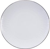 Tokyo Design Studio - Nippon White Gold Rim Plate 30cm Lines