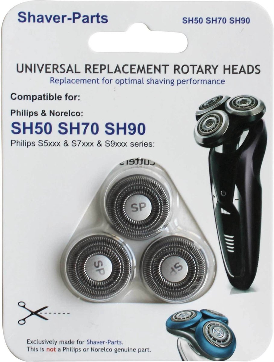 Scheerkop - geschikt voor Philips - 3 stuks - SH50 SH70 SH90