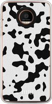 Motorola Moto Z Force Hoesje Transparant TPU Case - Dalmation Print #ffffff