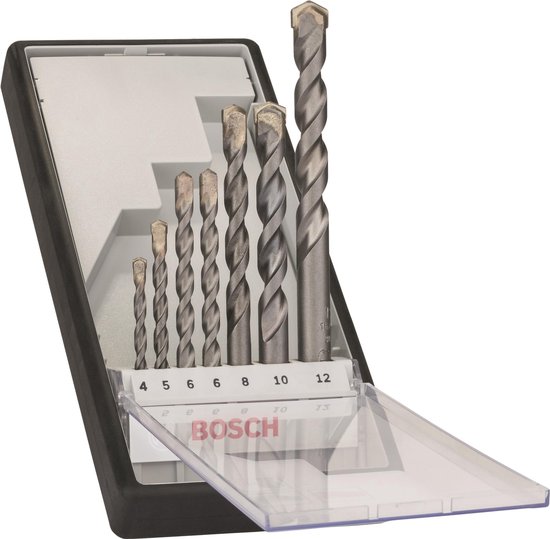 Bosch Robust Line Silver Percussion Betonborenset - 7-delig