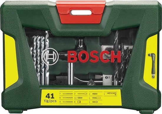 Bosch V-Line 41-delige Borenset - Voor Hout, Metaal & Steen - Geschikt voor Alle Merken - Bosch