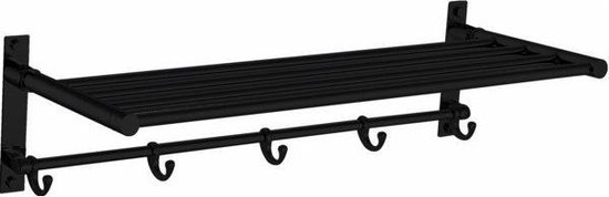 Best Design Clips Black wand handdoekrek Nero mat zwart | bol.com