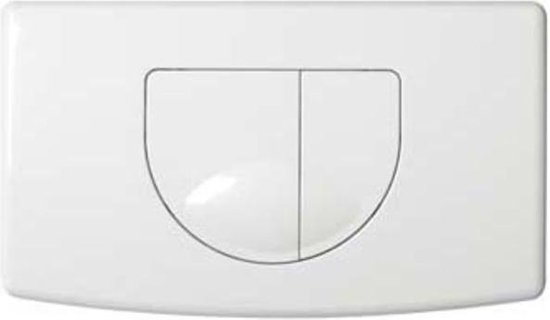Plieger Main Bedieningspaneel – Bedieningspaneel Toilet – 2 knoppen –  Bedieningspaneel Wit | bol.com
