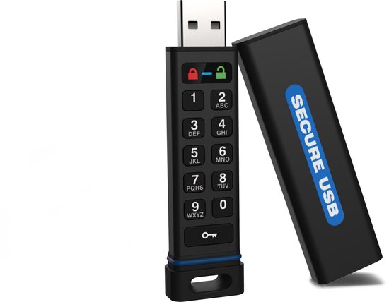 Pincode Encrypted Usb SecureUSB KP 16GB - PIN code authentication - FIPS 140-2 Level 3 ...