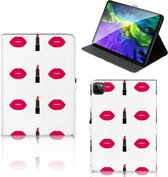 Book Case iPad Pro 11 (2020) Hoes met Magneetsluiting Personaliseren Lipstick Kiss