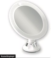 Spiegel met LED verlichting - Make-upspiegel met 3x Vergroting en Sterke Zuignap - 16 cm