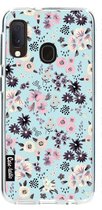 Casetastic Samsung Galaxy A20e (2019) Hoesje - Softcover Hoesje met Design - Flowers Pastel Print