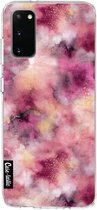 Casetastic Samsung Galaxy S20 4G/5G Hoesje - Softcover Hoesje met Design - Smokey Pink Marble Print