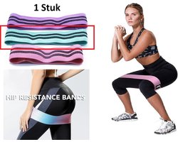 Weerstandsbanden - Resistance Band - Exercise banden - Fitness Banden - Gymnastiek Banden - Power Bands - Trainingsbanden - Heupbanden - Medium - 1 Stuk