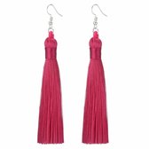 Fako Bijoux® - Oorbellen - Kwast Classico - Fuchsia