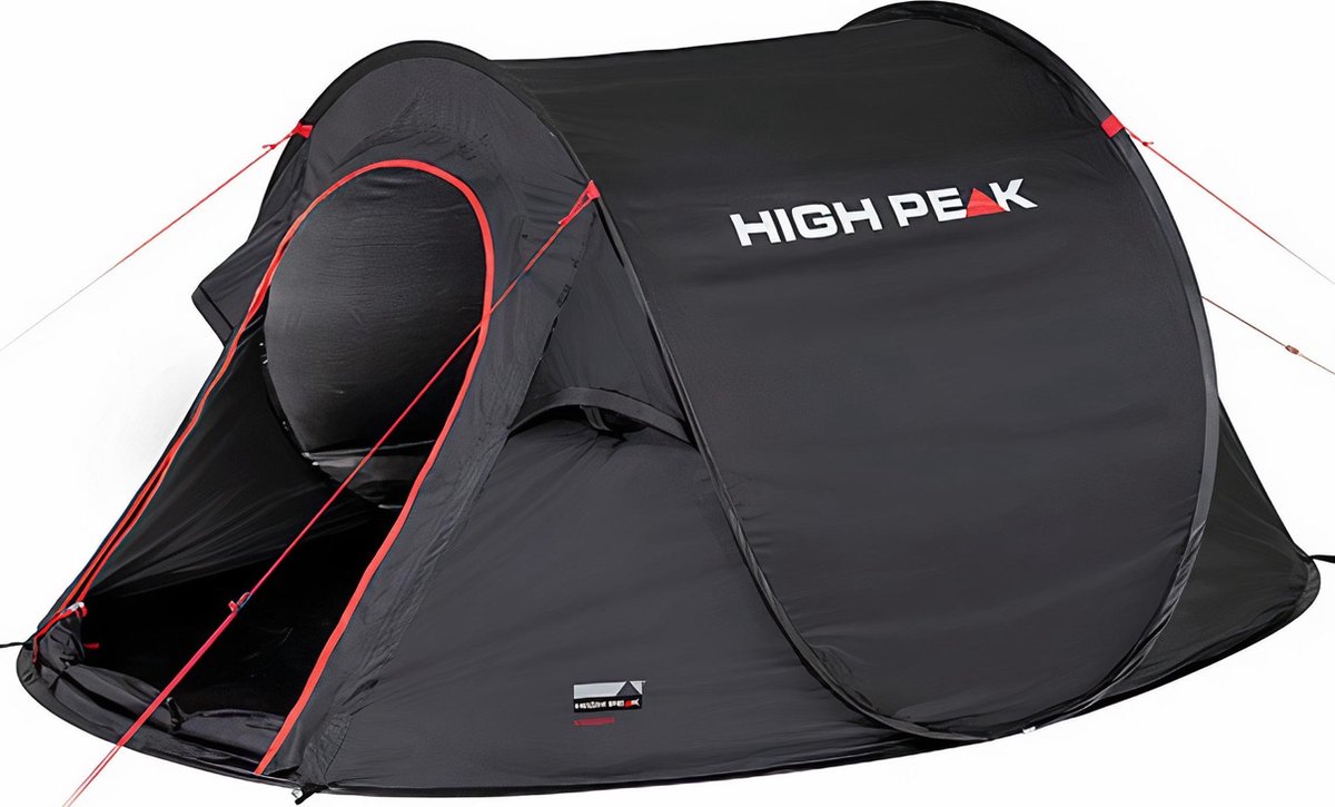 High Peak Pop Up Tent Vision 3 235 X 180 X 100 Cm - Zwart - 3 Persoons