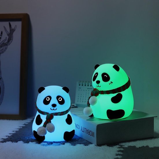 nachtlampje kinderen | panda | meerkleurig | oplaadbaar| nachtlamp  volwassenen|... | bol.com