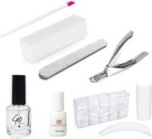 Kunstnagel Starterspakket Compleet - French Manicure Wit Tips 100 stuks