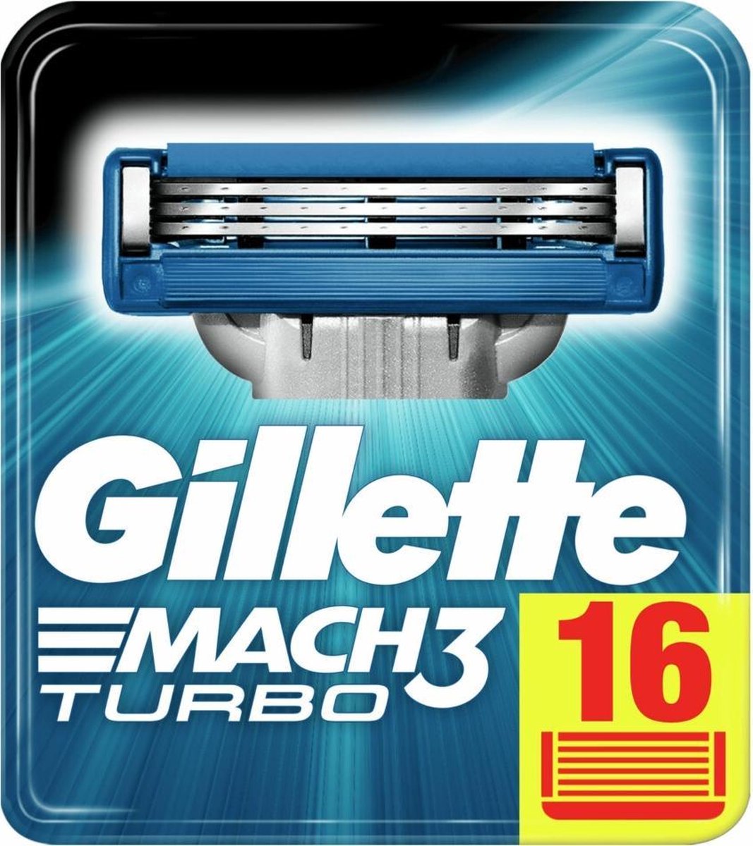 Gillette Turbo Scheermesjes Mannen - 16 stuks | bol.com