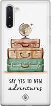 Samsung Note 10 hoesje siliconen - Wanderlust | Samsung Galaxy Note 10 case | multi | TPU backcover transparant