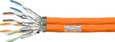 S/FTP CAT7 duplex netwerkkabel stug 500M 100% koper oranje (netwerkkabel op rol) - Netwerkkabel - Computerkabel - Kabel