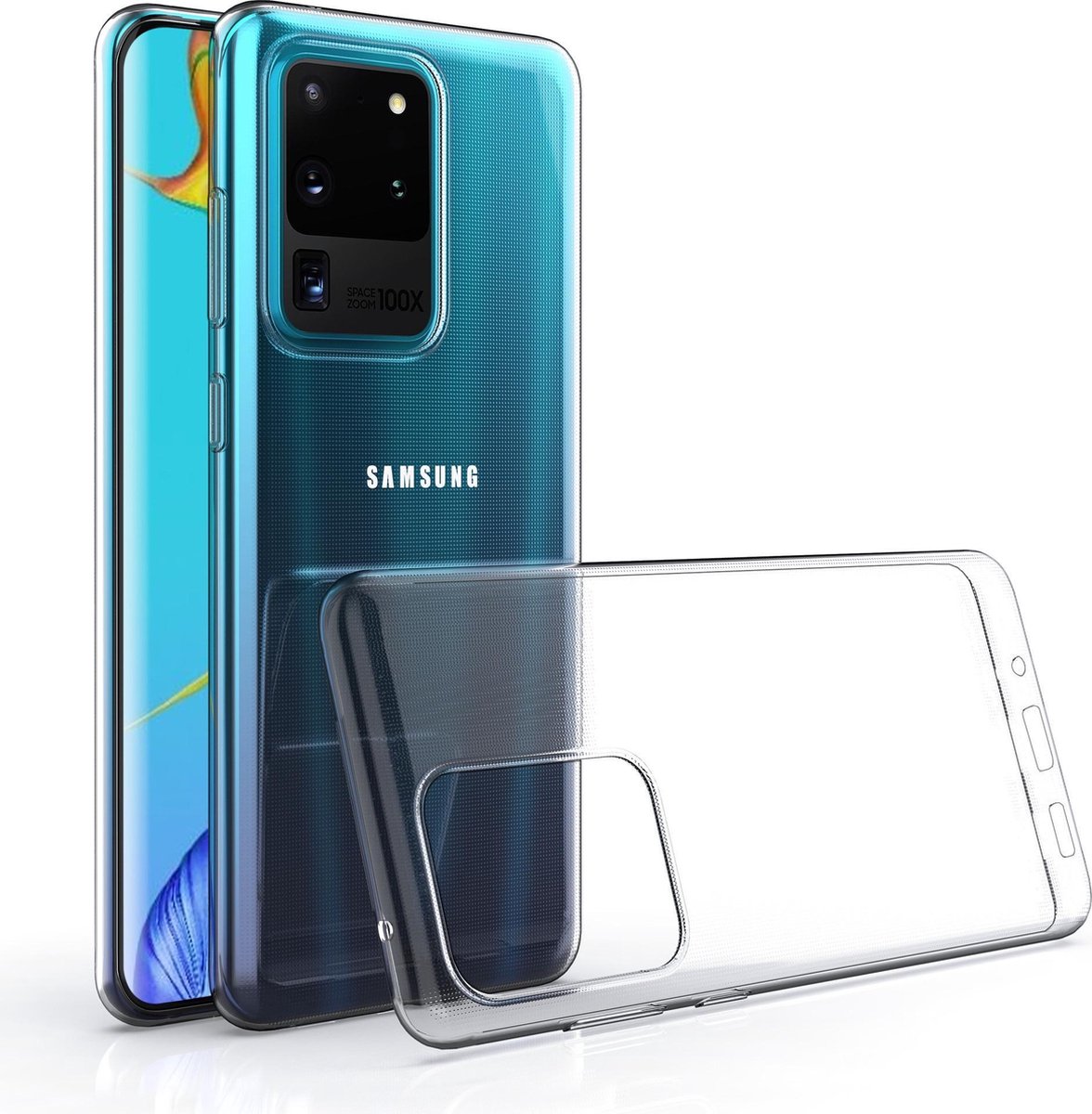 Samsung Galaxy S20 Ultra Transparant Backcover hoesje - silicone