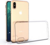 Apple iPhone X-Xs Transparant Backcover hoesje - silicone