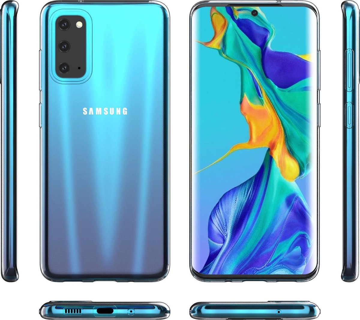 Samsung Galaxy S20 Transparant Backcover hoesje - silicone