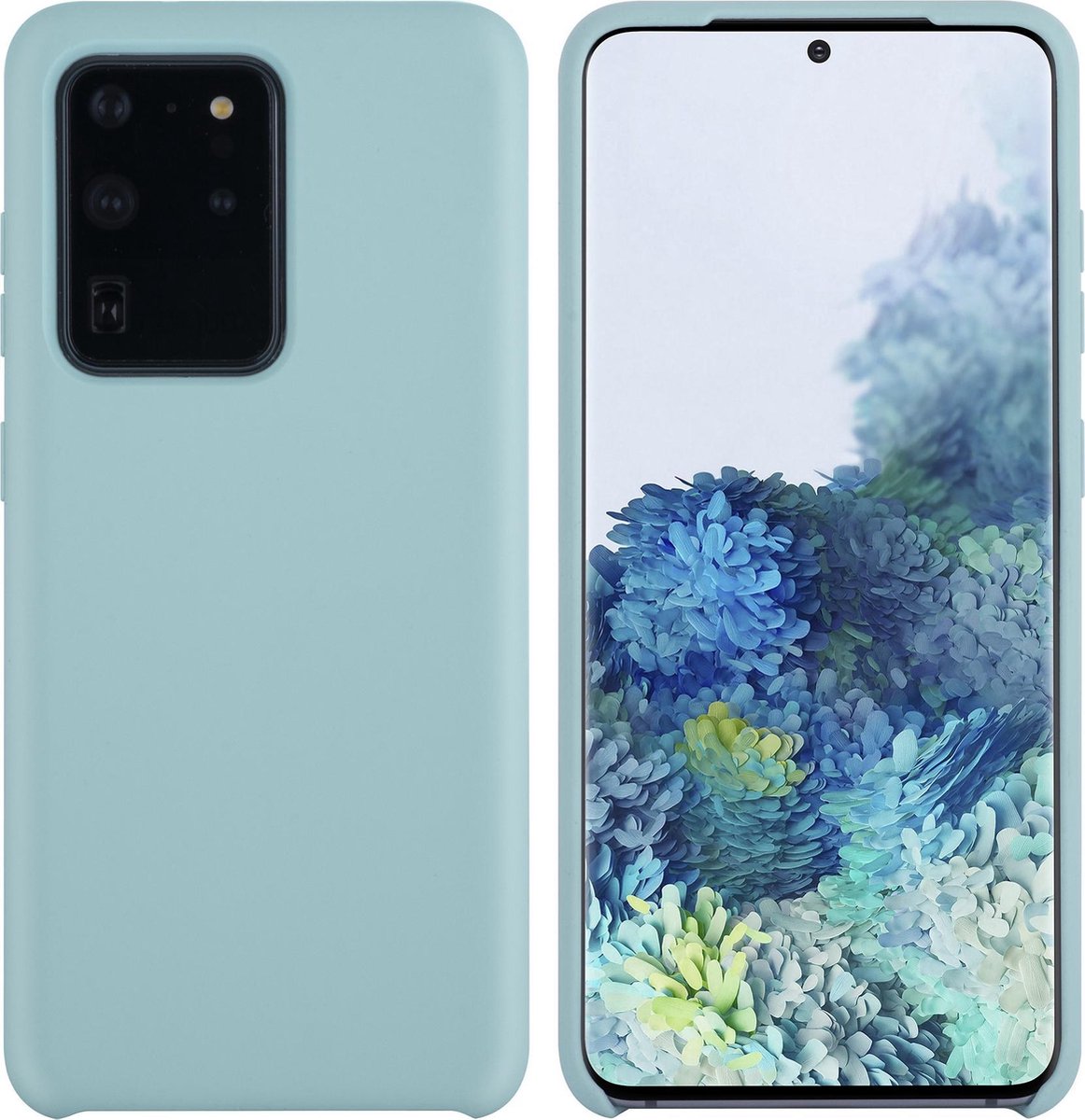 Samsung Galaxy S20 Ultra Lichtblauw Backcover hoesje - silicone